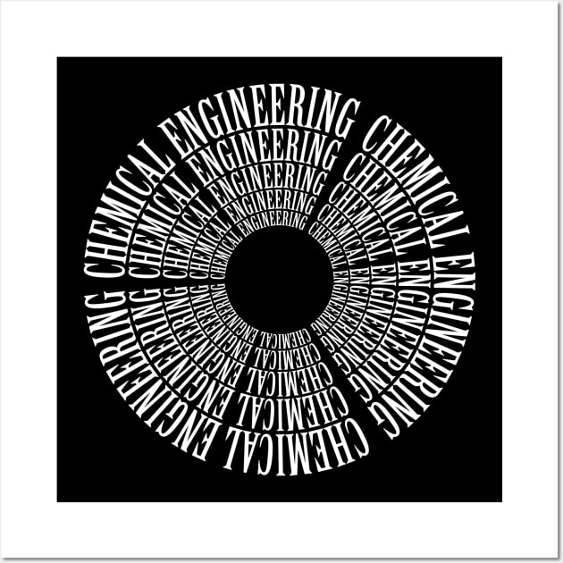 chemical engineering, chemist engineer text Wall Art by PrisDesign99